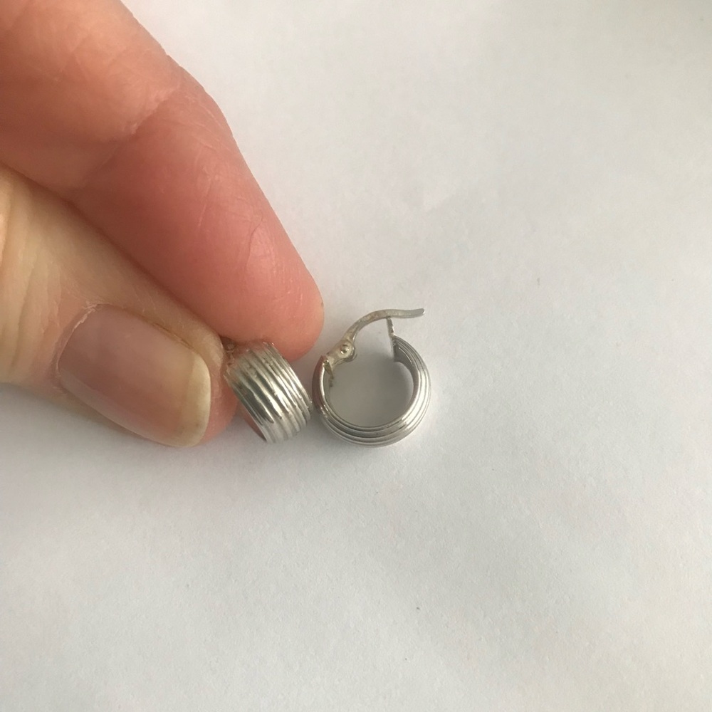 Elegant Silver Hoop Earrings